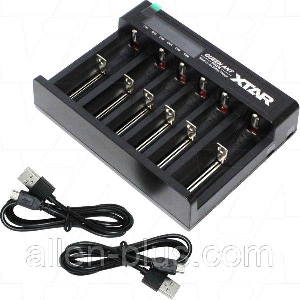 Зарядний пристрій XTAR MC6 (18650, Li-Ion, USB) (Оригінал)