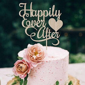 Топер Happily Ever After 20,3х13,5 см Світле дерево