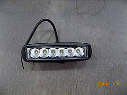 Ліхтар LED (противотуманки, балка) додатковий світлодіодний 6 світлодіодів 12V 6000 K (пр-во LED,Китай)