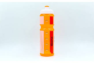 Пляшка для води спортивна FI-5960-3 750 мл I LOVE SPORT (PE прозрач, силікон, жовтогар.-білий-оранж.), фото 2