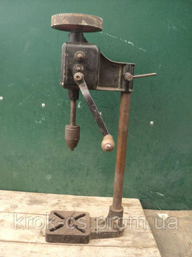 Стойка чугунная для дрели с ручной дрелью б\у из Германии станок ...