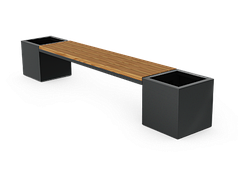 Лавка вулична з кашпо Trend Decor LP020