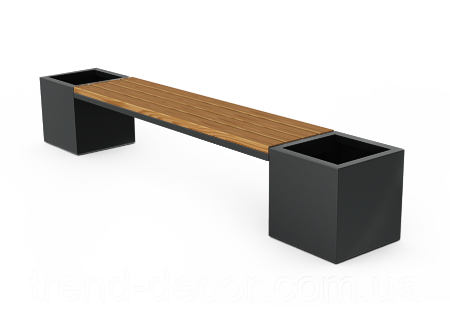 Скамейка уличная с кашпо Trend Decor LP020: продажа, цена в Ивано ...