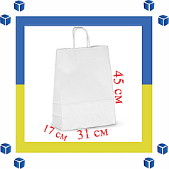Паперовий пакет із крученими ручками (305 мм/170 мм/425 мм)