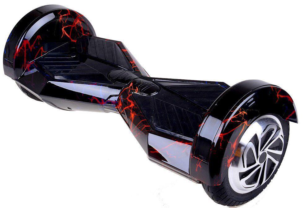 Гіроборд, гіроскутер 8 дюймів Smart Balance wheel із самобалансом червона блискавка, фото 1