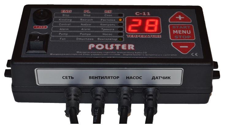 Polster C-11 блок управління твердопаливним котлом