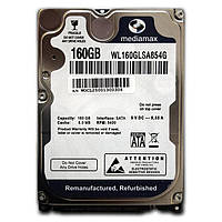 Винчестер для ноутбука 160GB Mediamax(WD) WL160GLSA854G