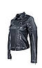 Жіноча куртка з екошкіри, фото 2