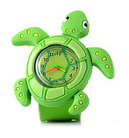 Електронний годинник наручний дитячий зелений Черепаха