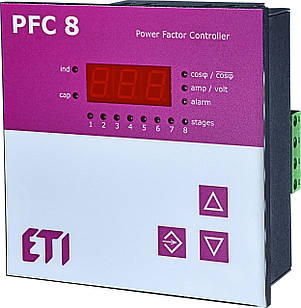 Регулятор реактивної потужності PFC 8 RS (8 ступенів, 97х97)