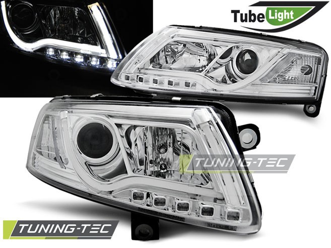 Передні фари Audi A6 C6 (04-08) тюнінг Led оптика