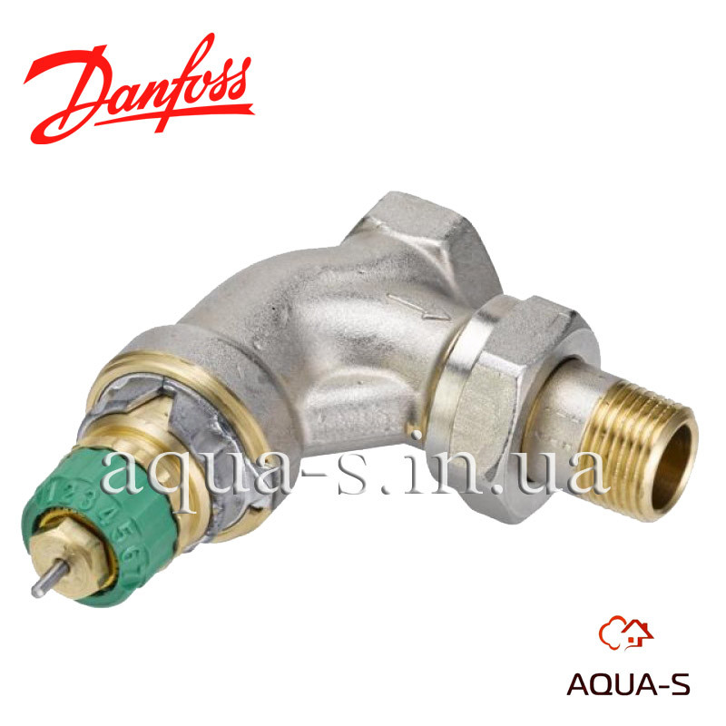 Клапан радіаторний Danfoss RA-DV DN 15 динамічний термостатичний кутовий 013G7713, фото 1