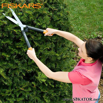 Ножиці для кущів Fiskars / Фіскарс PowerLever 1001564/114750, фото 2