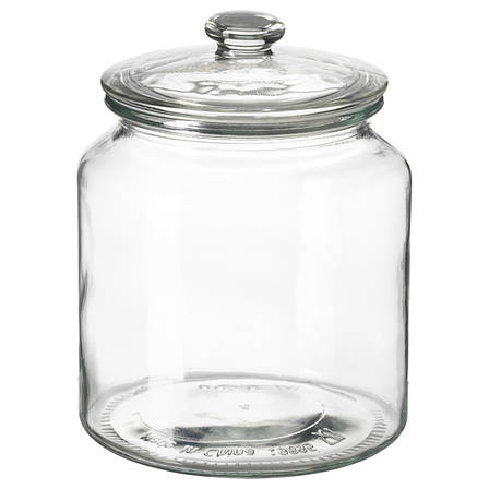 ВАРДАГЕН Банку з кришкою, прозоре скло, 1.9 л 00291928 IKEA, ІКЕА, VARDAGEN, фото 2