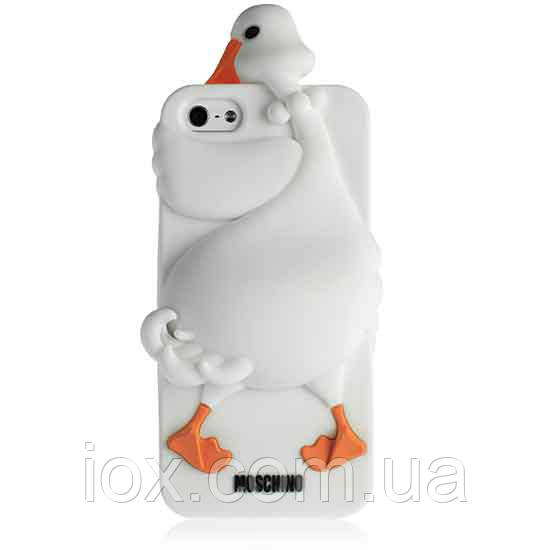 Силіконовий чохол Moschino Качечка для iPhone 5/5S, фото 1