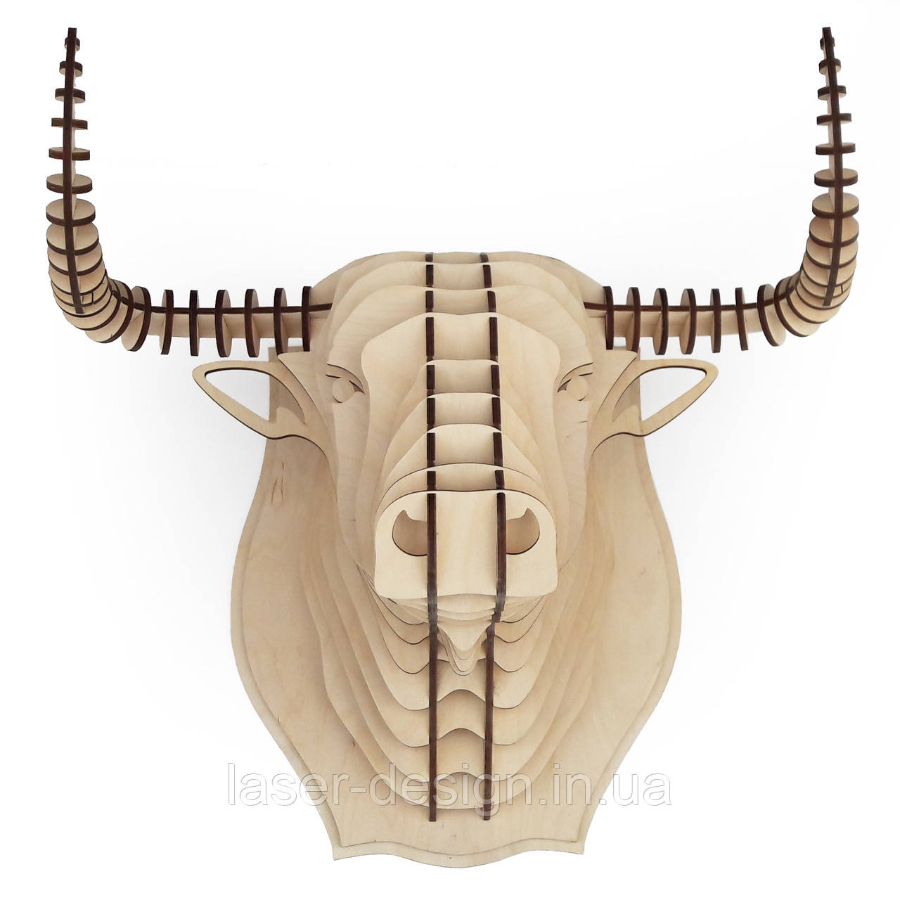 Голова бика, 400 мм, фанера
