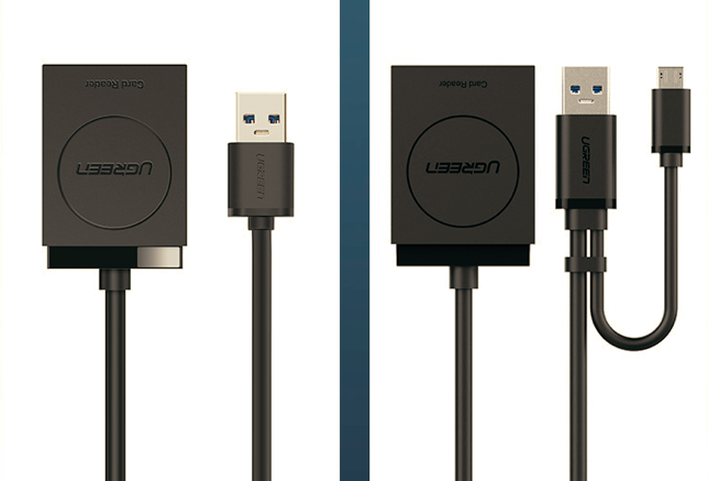 Кардридер Ugreen Mini USB 3.0 SD Micro SD TF OTG для Samsung карти пам'яті Kingston reader адаптер, фото 1