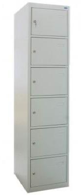 Шафа металева - локер для сумок, для особистих речей, для електронних гаджетів ШО-400/1-6 (на 6 чарунок) 1800(в)х400(ш)х500(гл)