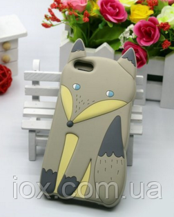 Силіконовий чохол Сіра лисиця для Iphone 5/5S