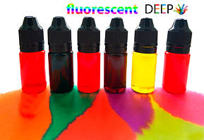 Набір барвників для поліуретанів DEEP fluorescent (6шт х 10мл) Діп флуоресцент
