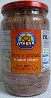 Филе Анчоусов в подсолнечном масле Filetti di Acciughe Athena, 720 гр.
