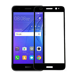 Full Cover захисне скло для Huawei Y3 2017 - Black