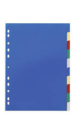 Роздільники кольорові 1-10 А4 пластикові DURABLE 6740 27