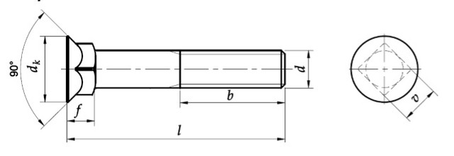 Болт DIN 608, ГОСТ 7786-81 купить