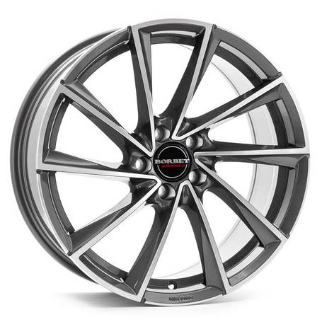 Диски Borbet VTX колір Graphite Polished