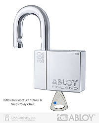 Замок навісний ABLOY PL350 PROTEC NA77FF 2KEY PRO_N NR_shackle 25мм 14мм BOX