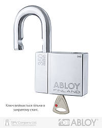 Замок навісний ABLOY pl350 *protec2 ta77zz 2key pr2_t nr_shackle 25мм 14мм box