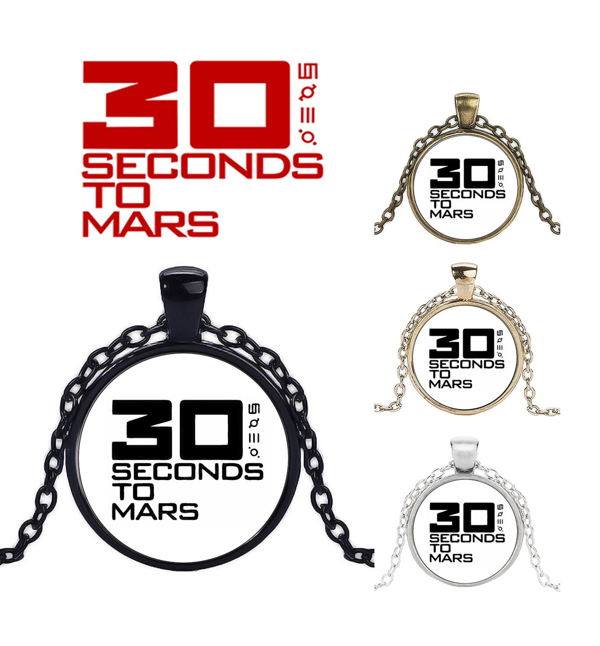 Кулон 30 seconds to Mars з логотипом групи