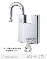 Замок навісний АBLOY pl342 protec na77ff 2key pro_n nr_shackle 25мм 10мм box