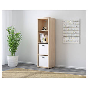 КАЛЛАКС Стелаж, під білений дуб, 42x147 см 40324516 IKEA, ІКЕА, KALLAX, фото 2