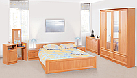 Модульная система для спальни «Соня» Мир Мебели РКММ Кровать 2сп (1,6м), яблоня