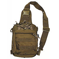 Однолямочная тактическая сумка - рюкзак койот. Schulter-Umhängetasche, "MOLLE".