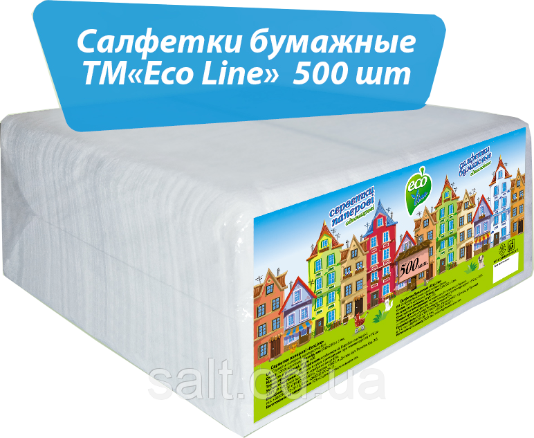 Серветки барні 500шт ТМ "ECO LINE"
