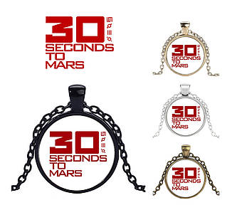 Кулон 30 seconds to Mars з червоним логотипом групи