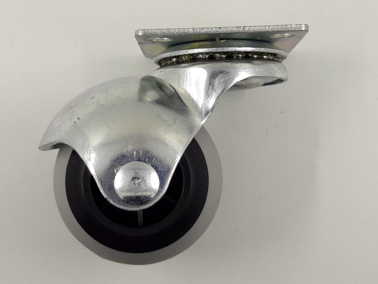 Ролик гумовий d = 50 на металевій платформі круглий, фото 1