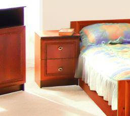 Модульна система для спальні «Лотос» Світ Меблів РКММ Тумбочка, яблуня, фото 1