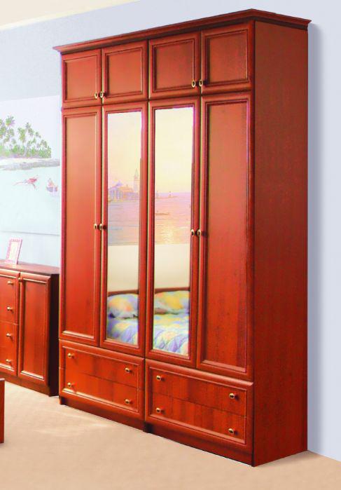 Модульна система для спальні «Лотос» Світ Меблів РКММ Шафа 4Д, яблуня