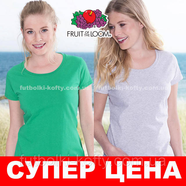 Жіноча футболка преміум Fruit of the Loom, фото 1