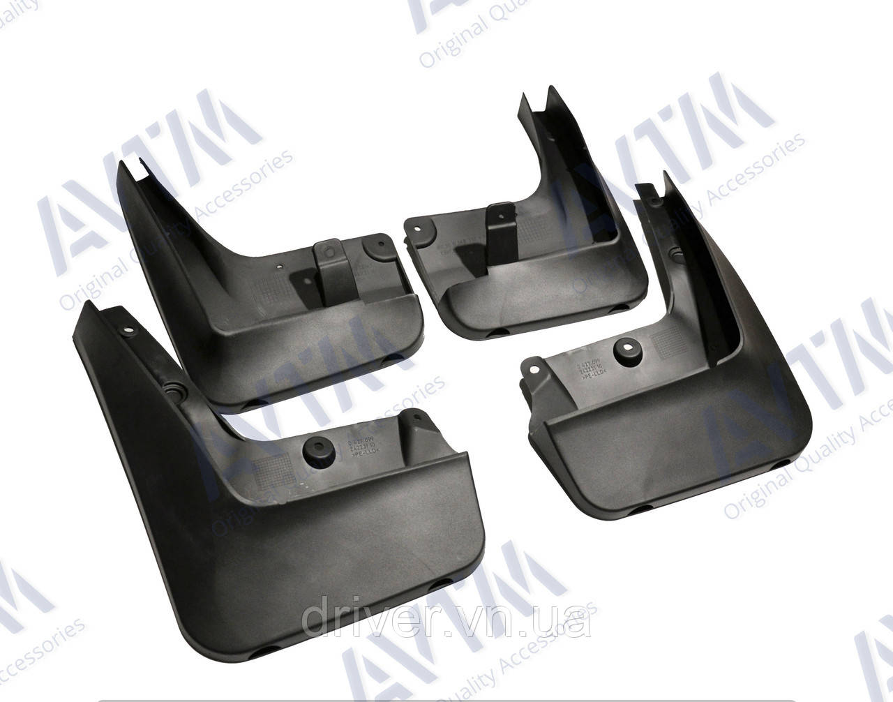 Бризковики BMW 5 F10 2010-2016, весь комплект