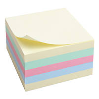 Блок паперу Axent 2324-00-A з липким шаром, 75x75 мм, 450 аркушів, пастельні кольори