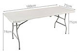 Розкладний садовий стіл 180 см Польща , Складний стіл для саду та городу, Туристичний стіл для відпочинку 1,8, фото 2