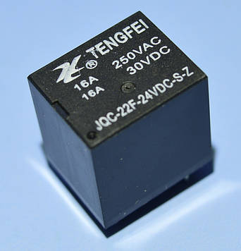 Реле 24V 1група JZC-22F-1C (16А 240V) 5pin on-on, Tengfei
