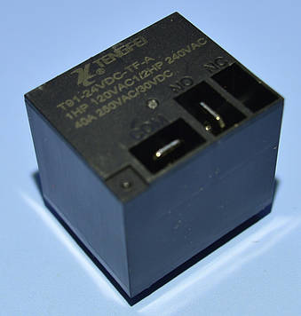 Реле 24V 1група T91-24VDC-A (40A 240V) 4pin on-off, Tengfei