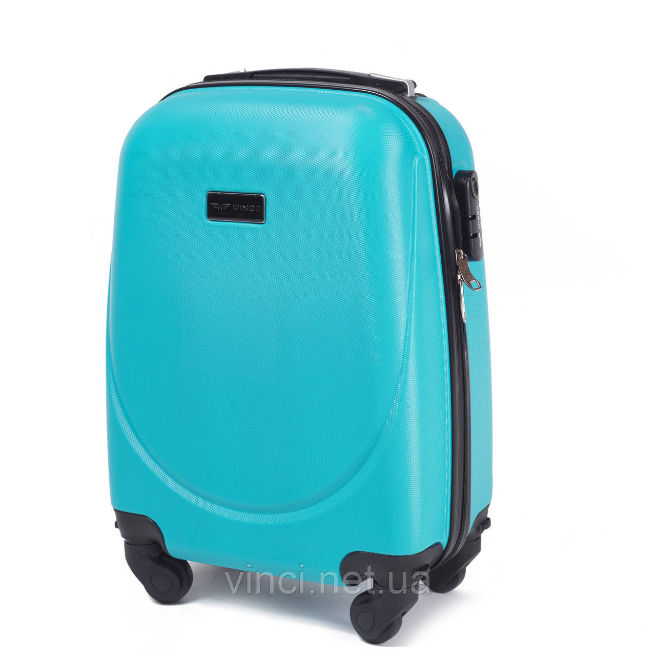 Чемодан дорожній з полікарбонату WINGS 0912 міні голубий, фото 1