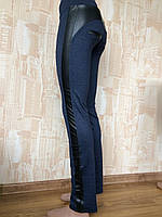 Лосіни-брюки з вставками з шкірозамінника р 42-50