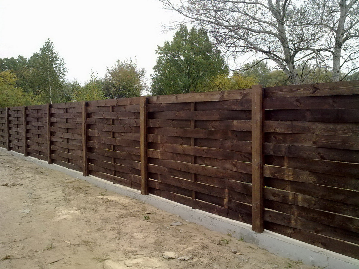 Деревянный забор "Плетёнка горизонтальная" 2000*2000 мм - фото 2 - id-p675002956